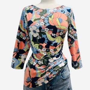 TALBOT’S -Multicolor Floral Blouse